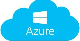Microsoft Azure Logo mit einem blauen Wolkensymbol und dem "Azure"-Schriftzug.