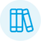 books icon e-pixler blue