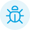 bug report icon e-pixler blue