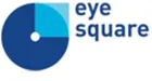 Logo von eye square mit einem blauen Kreisdiagramm und dem Schriftzug "eye square" in blauer Schrift.