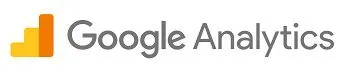 Google Analytics Logo mit einem Balkendiagramm-Symbol und dem Schriftzug "Google Analytics".