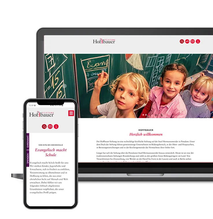 Referenz technische Umsetzung Projekt Hoffbauer Stiftung