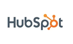 HubSpot Logo mit stilisiertem Symbol und dem Schriftzug "HubSpot".