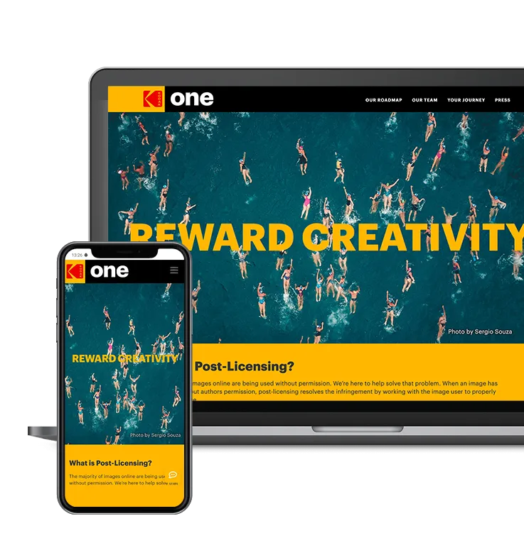 Referenz technische Umsetzung CRM Kodakone – Image Rights Management Platform