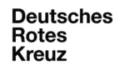 Logo des Deutschen Roten Kreuzes mit dem Schriftzug "Deutsches Rotes Kreuz" in schwarzer Schrift auf weißem Hintergrund.