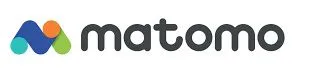 Matomo Logo mit bunten Symbolen und dem Schriftzug "matomo".