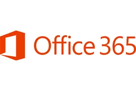 Microsoft Office 365 Logo mit dem orangefarbenen "O" und dem Schriftzug "Office 365".