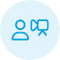 user research icon e-pixler blue