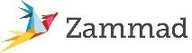 Zammad Logo mit dem Schriftzug "Zammad" und einem bunten, stilisierten Origami-Vogel.
