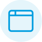 microsites icon e-pixler blue