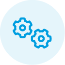 settings icon e-pixler blue
